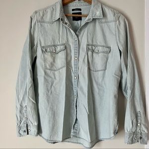 American eagle denim button down (snap) size XL
